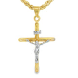 Jesus Cross Pendant 10K Gold -Paul