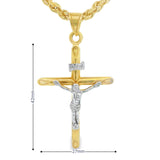 Jesus Cross Pendant 10K Gold -Paul