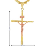 Jesus Cross Pendant 10K Gold -Nicolas