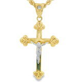Jesus Cross Pendant 10K Gold -Lucas