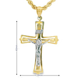 Jesus Cross Pendant 10K Gold -Kevin