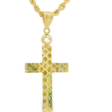 Jesus Cross Pendant 10K Gold -Mathias