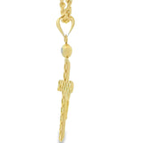 Jesus Cross Pendant 10K Gold -Mathias