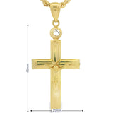 Jesus Cross Pendant 10K Gold -Mathias