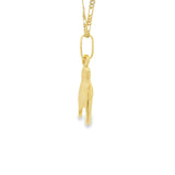 I Love you Hand Gesture Pendant 10K Gold -UniSex