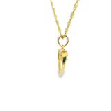 Heart Two-Tone Pendant 10K Gold -Emma