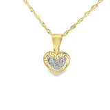 Heart Pendant 10K Gold -Alice