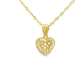 Heart Pendant 10K Gold -Alice
