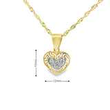 Heart Pendant 10K Gold -Alice