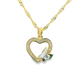 Collier Turquoises Hamsa Or 10k