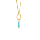 Evil Eye Pendant 18K Gold -Olga