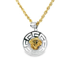 Medusa Two-Tone Pendant 10K Gold -Unisex09