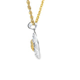 Medusa Two-Tone Pendant 10K Gold -Unisex09