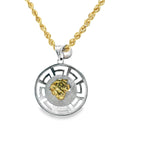 Medusa Two-Tone Pendant 10K Gold -Unisex09