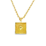 Medusa Two-Tone Pendant 10K Gold -Unisex10
