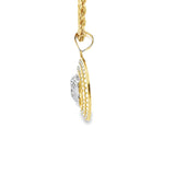 Medusa Two-Tone Pendant 10K Gold -Unisex12