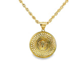Medusa Pendant 10K Gold -Unisex13