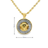 Medusa Pendant 10K Gold -Unisex13