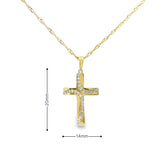 Cross Pendant 10K Gold -UniSex 07