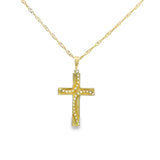 Cross Pendant 10K Gold -UniSex 07