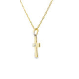 Cross Pendant 10K Gold -UniSex 08