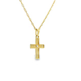 Cross Pendant 10K Gold -UniSex 08