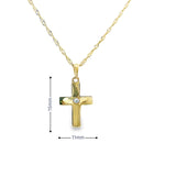 Cross Pendant 10K Gold -UniSex 08