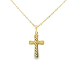 Cross Pendant 10K Gold -UniSex 09