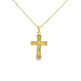 Cross Pendant 10K Gold -UniSex 09
