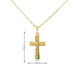 Cross Pendant 10K Gold -UniSex 09
