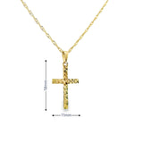 Cross Pendant 10K Gold -UniSex 11