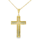 Cross Pendant 10K Gold - Unisex 13