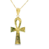 Cross Ankh Pendant 10K Gold - Unisex 14