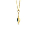 Evil eye Shape Pendant 10K Gold -Lianna