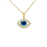 Evil eye Shape Pendant 10K Gold -Lianna