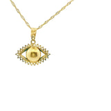 Evil eye Shape Pendant 10K Gold -Lianna