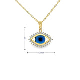 Evil eye Shape Pendant 10K Gold -Lianna