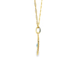 Evil eye Shape Pendant 10K Gold -Nicusor