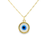 Evil eye Shape Pendant 10K Gold -Nicusor