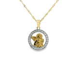 Religious Angel Pendant 10K Gold-