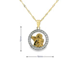 Religious Angel Pendant 10K Gold-