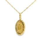 Religious Saint Christopher Pendant 10K Gold