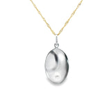 Religious Saint Christopher Pendant 10K White Gold