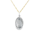 Religious Saint Christopher Pendant 10K White Gold