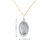 Religious Saint Christopher Pendant 10K White Gold