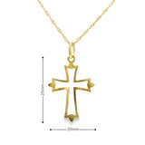 Cross Pendant 10K Gold-Nimic