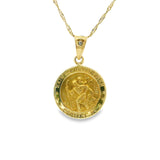 Religious Saint Christopher Pendant 10K Gold
