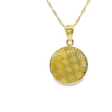 Religious Saint Christopher Pendant 10K Gold