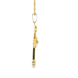 Cross Pendant 14K Gold Diamonds-Ortho