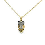 Owls Pendant 10K Gold